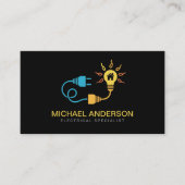 Electrical Contractor Electrician Professional Visitekaartje (Voorkant)