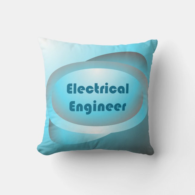 Electrical Engineer Blue Kussen (Voorkant)