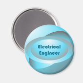 Electrical Engineer Blue Magneet (Voorkant / Achterkant)