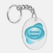Electrical Engineer Blue Sleutelhanger (Voorkant Links)