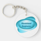 Electrical Engineer Blue Sleutelhanger (Voorkant)