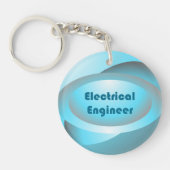 Electrical Engineer Blue Sleutelhanger (Voorkant)