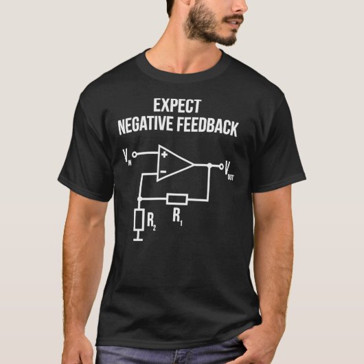 Electrical Engineer Op Amp Negative Feedback Class T-shirt (Voorkant)