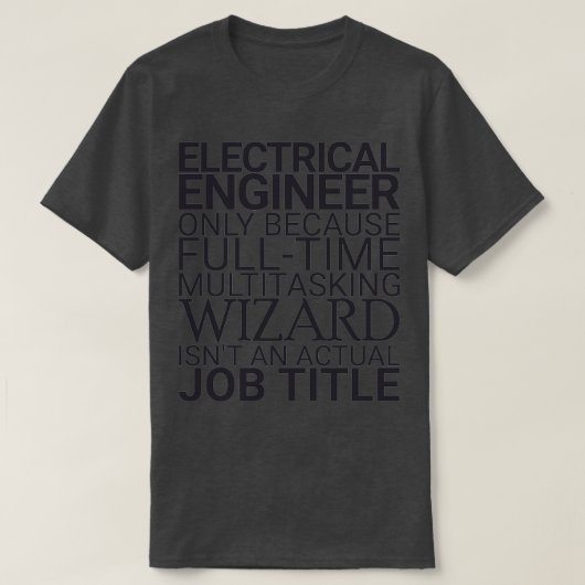 Electrical Engineer Wizard Electrical Engineering T-shirt (Design voorkant)
