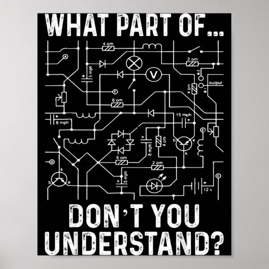 Electrical Engineering Electrical Engineer Men Poster (Voorkant)