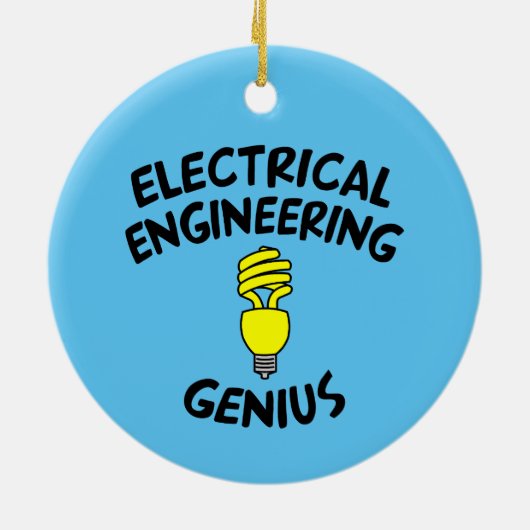 Electrical Engineering Genius Keramisch Ornament (Achterkant)