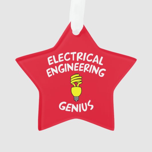 Electrical Engineering Genius Ornament (achterkant)