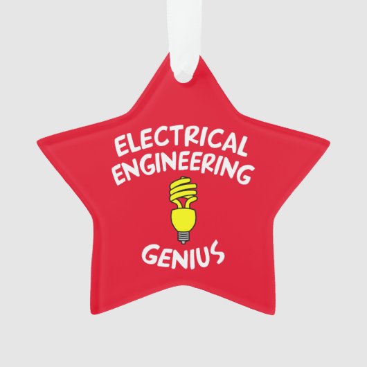 Electrical Engineering Genius Ornament (voorkant)
