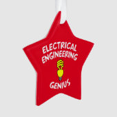 Electrical Engineering Genius Ornament (voorkant)