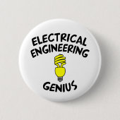 Electrical Engineering Genius Ronde Button 5,7 Cm (Voorkant)
