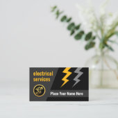 Electrical Lightning Powers Your Name Visitekaartje (Staand voorkant)