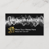 Electrical Wave Lightning Charge Visitekaartje (Voorkant)