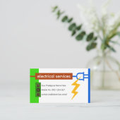 Electrical Wire Colors Power Plug Visitekaartje (Staand voorkant)