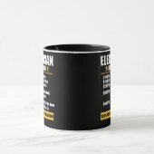 Electrice Hourly Rate Funny Lineman Dad Retro Mok (Midden)