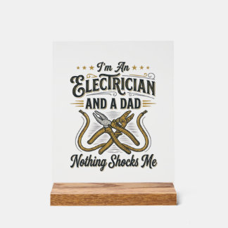 Electrician Dad Nothing Shocks Me Vintage Shirt De