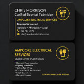 Electrician Electrical Branding Black Yellow Visitekaartje