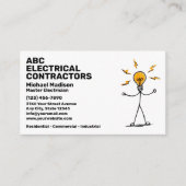 Electrician | Electrical Contractor Visitekaartje (Voorkant)
