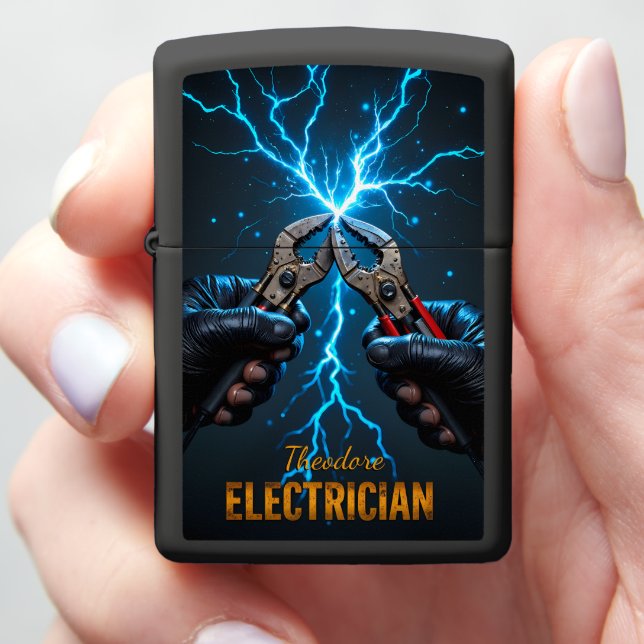Electrician Hands Spark Tools Mastery (In Hand)
