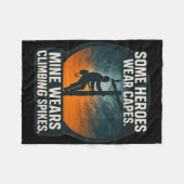 Electrician Lineworker Pride Climbing Spikes Desig Fleece Deken (Voorkant (Horizontaal))