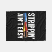 Electrician N Ain't Easy Funny Dad Fathers Day  Fleece Deken (Voorkant (Horizontaal))