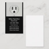 Electricien Carte de visite vertical moderne (Devant / Derrière)