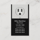 Electricien Carte de visite vertical moderne (Devant)