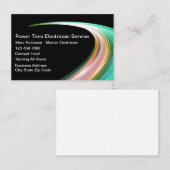 Electricien Design Carte de visite unique (Devant / Derrière)