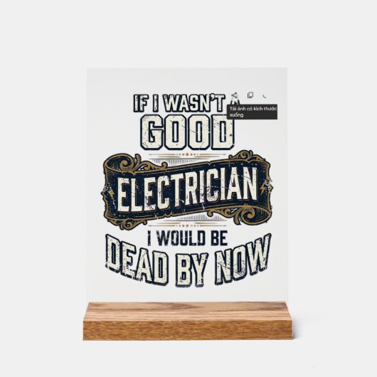 Électricien drôle citation de gravure vintage conc (Recto)