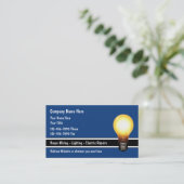 Électricien éclairage Carte de visite moderne (Debout devant)