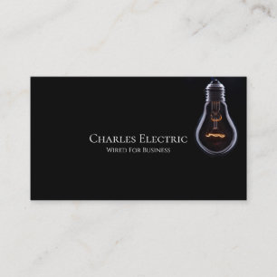 Électricien Électricité Carte de Visite Électrique