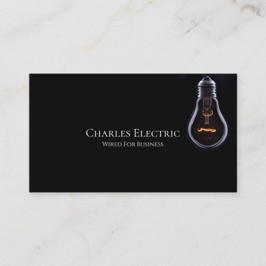 Électricien Électricité Carte de Visite Électrique (Devant)