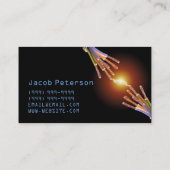 Électricien, Électrique, Carte de visite de constr (Dos)