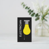 Electricien moderne Carte de visite double côté (Debout devant)