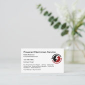 Electricien Moderne Cartes de visite (Debout devant)