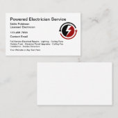 Electricien Moderne Cartes de visite (Devant / Derrière)