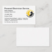 Electricien Moderne Cartes de visite (Devant / Derrière)
