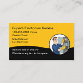 Électricien Nouveau Carte de visite simple (Devant)
