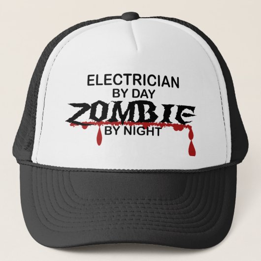 Electriciër Zombie Trucker Pet (Voorkant)