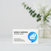 electriciteitswoning visitekaartje (Staand voorkant)