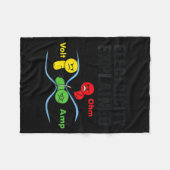 Electricity Explained Funny Geeky Physics Humor Sc Fleece Deken (Voorkant (Horizontaal))