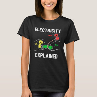 Electricity Explained Ohm Volt Ampere  Electrician T-shirt