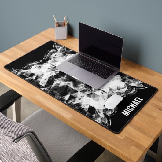 Electrifyin noir blanc brillant triangle Monogramm (Bureau 2)