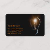 Électrique, Électricien, Carte de visite (Dos)