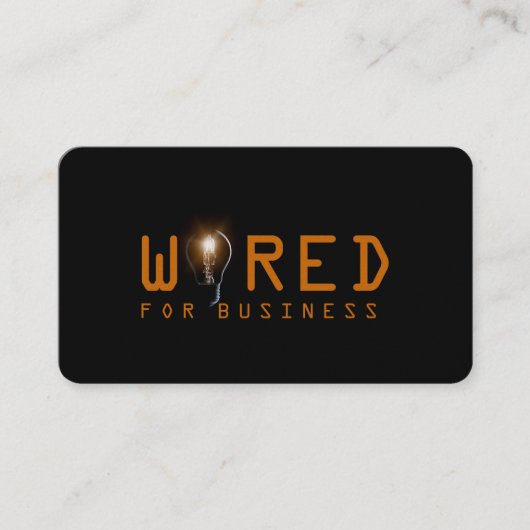 Électrique, Électricien, Carte de visite (Devant)