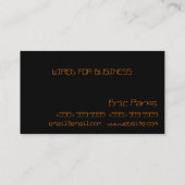 Électrique, électricien, Carte de visite (Dos)