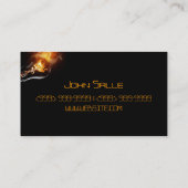 Électrique, électricien, Carte de visite électriqu (Dos)