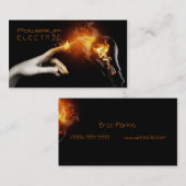 Électrique, électricien, Carte de visite électriqu (Devant / Derrière)