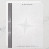 Electro - Fractal Art Briefhoofd Ontwerp (Voorkant / Achterkant)