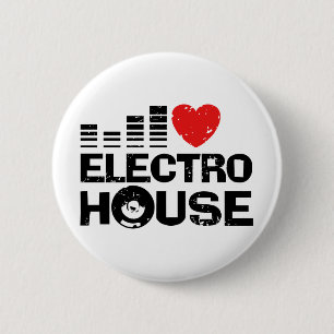 Electro House Ronde Button 5,7 Cm