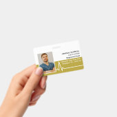 Électrocardiogramme, Badge d'identification médica (Manuel / portable)